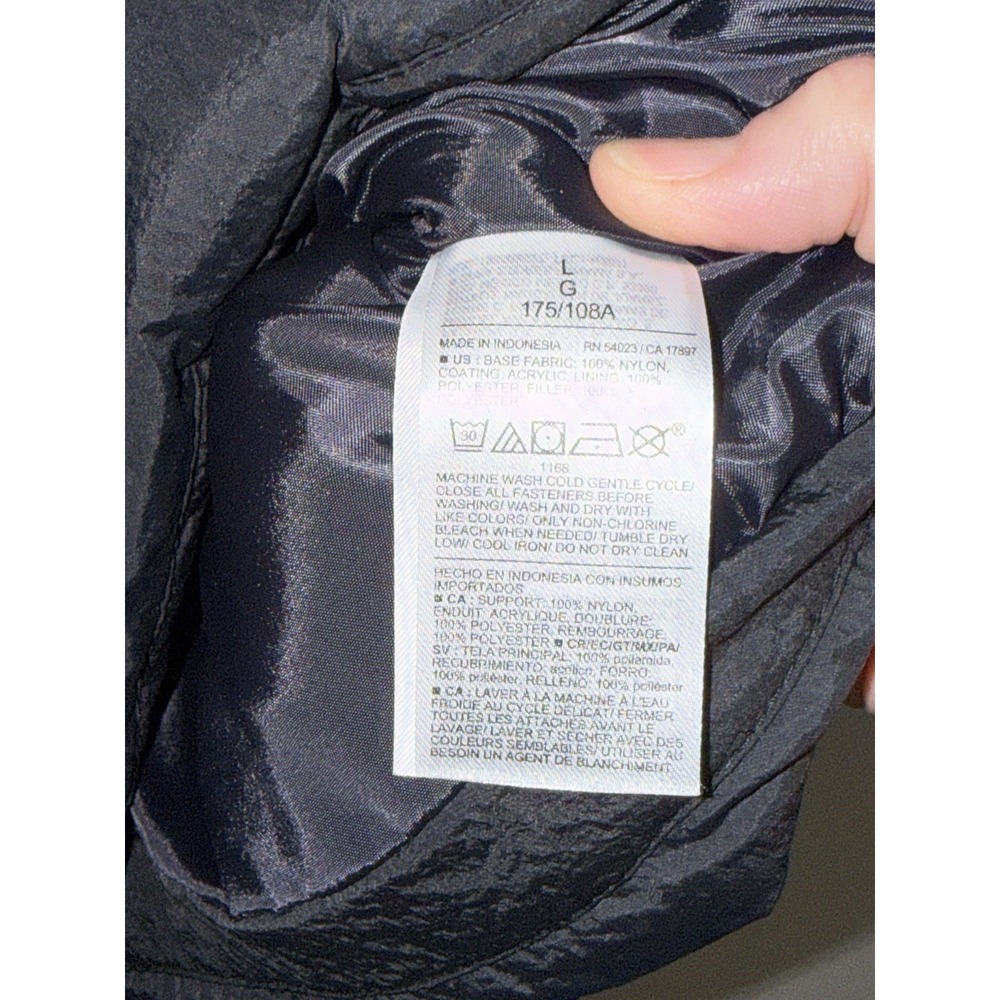 Old Navy Men's Black Frost-Free Water-Resistant Puffer Vest Jacket Large - Picture 5 of 9